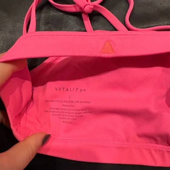 Vitality Pulse Mini Bra - Neon Pink - Picture 4 of 4
